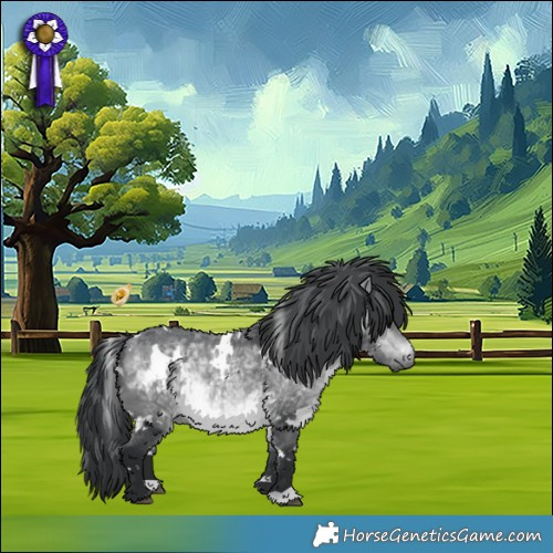 Horse Color:White Spotted Bay Chinchilla 