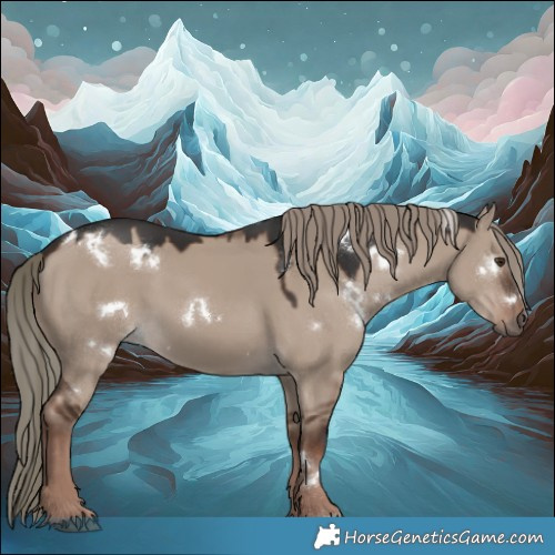 Horse Color:White Spotted Liver Red Dun Mushroom Rabicano 