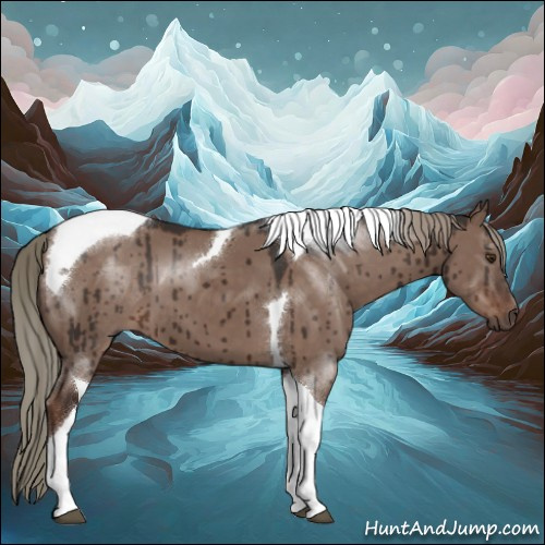 Horse Color:Liver Red Dun Mushroom Tobiano Brindle 