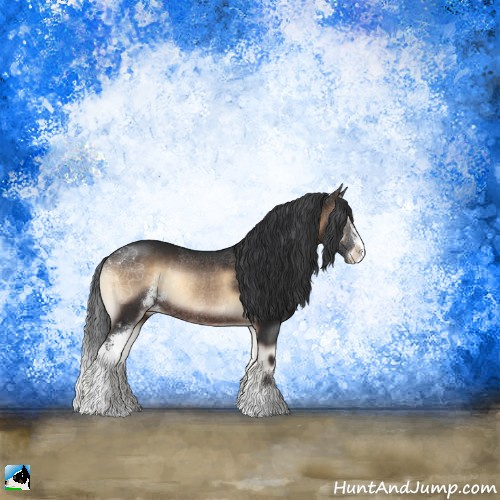 Horse Color:Brown Onyx Sabino Rabicano 