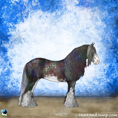 Horse Color:Nacre Brown Ice Sabino Rabicano 