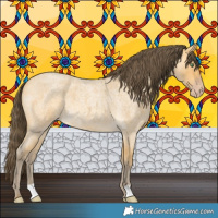 Horse Color:Amber Cream Champagne Roan