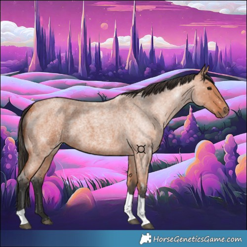 Horse Color:Bay Roan Tobiano 