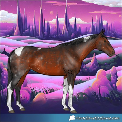Horse Color:Brown Tobiano 