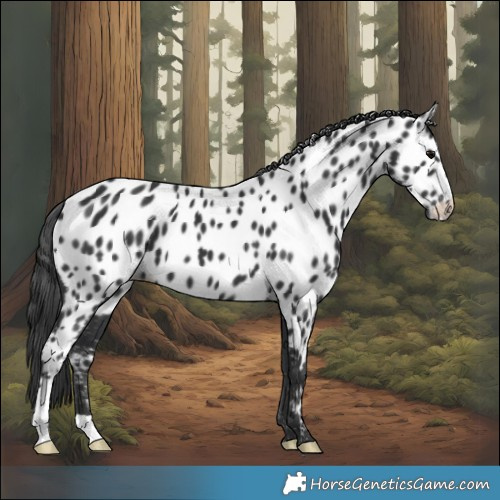 Horse Color:Black Appaloosa 
