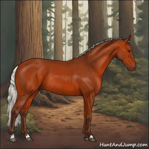 Horse Color:Silver Bay Rabicano 