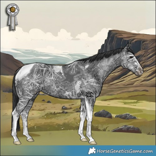 Horse Color:Black Ice Tobiano 