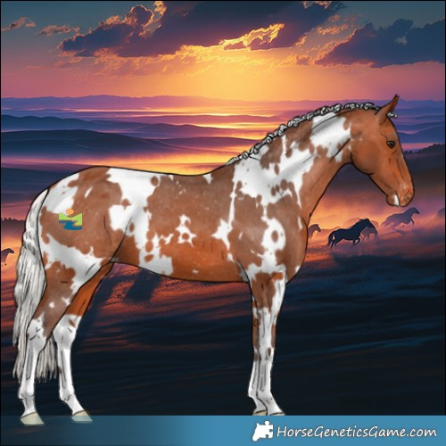 Horse Color:White Spotted Silver Brown Appaloosa 