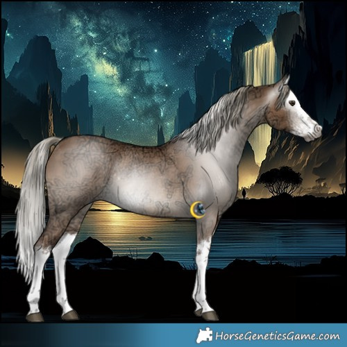Horse Color:Gray Liver Red Dun Ice Mushroom Splash Rabicano 
