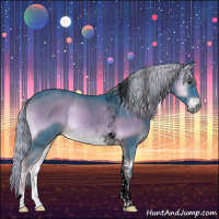 Horse Color:Void Watercolor Chocolate Palomino Onyx Tobiano 