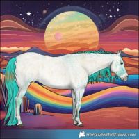 Horse Color:Watercolor Plaid  White Spotted Liver Red Dun Ice Roan Onyx Brindle 