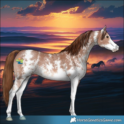 Horse Color:Chestnut Sabino 