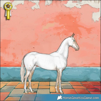 Horse Color:Chocolate Palomino Snowdrop Dun Near Fewspot Brindle 