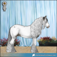 Horse Color:Grullo Tobiano Frame Brindle 