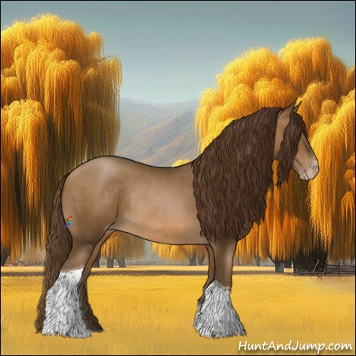 Horse Color:Gray Smoky Black Pearl Tobiano Rabicano