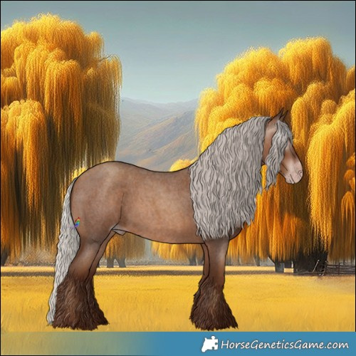 Horse Color:Gray Silver Sable Champagne Roan Sabino Rabicano 