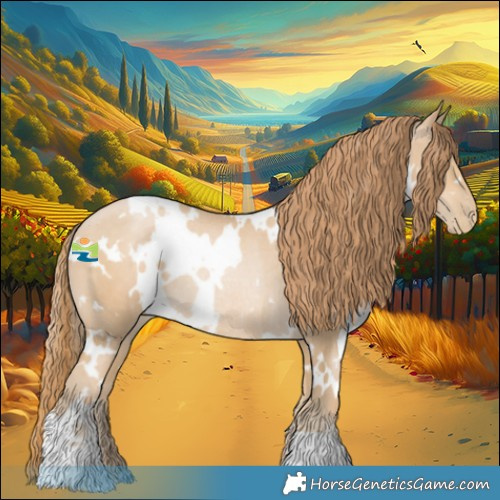 Horse Color:White Spotted Smoky Black Pearl Rabicano 