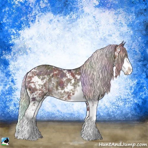 Horse Color:Nacre Chocolate Silver Brown Ice Sabino 