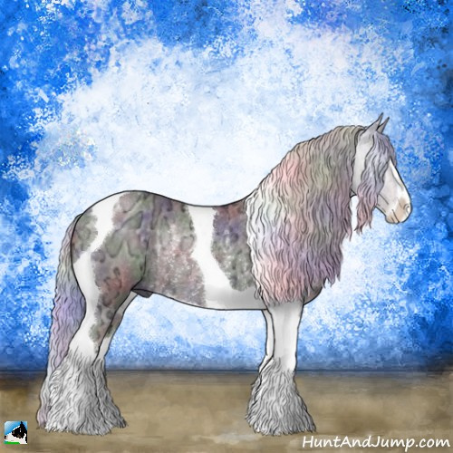 Horse Color:Nacre Chocolate Silver Black Chinchilla Ice Sabino Tobiano Rabicano 