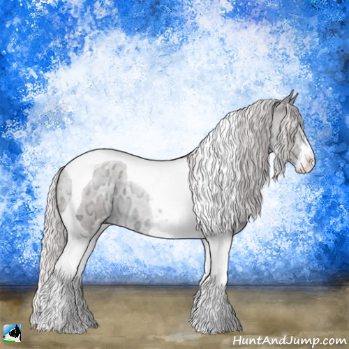 Horse Color:Chocolate Silver Black Chinchilla Ice Sabino Tobiano 
