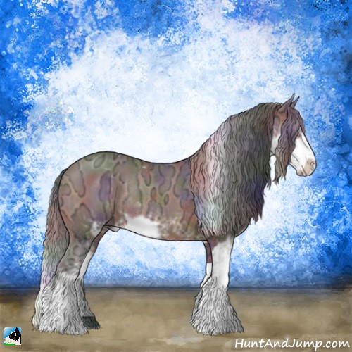 Horse Color:Nacre Bay Ice Sabino Rabicano 