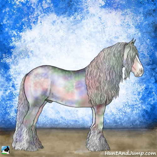 Horse Color:Nacre Silver Smoky Blue Onyx Chinchilla Sabino 