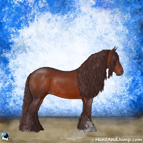 Horse Color:Chocolate Brown Sabino Rabicano 