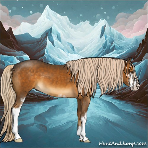 Horse Color:Chocolate Palomino Mushroom Sabino 