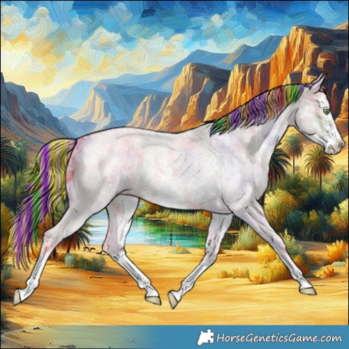 Horse Color:Painted Nacre Chocolate Palomino Ice Roan Dun Sabino 