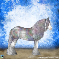 Horse Color:Nacre Silver Black Chinchilla Sabino Rabicano