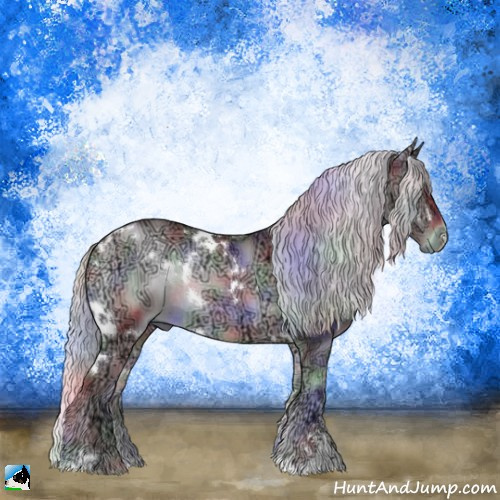 Horse Color:Nacre White Spotted Chocolate Silver Blue Onyx Chinchilla Ice Sabino Rabicano 