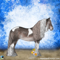 Horse Color:Platinum Liver Chestnut Tobiano 