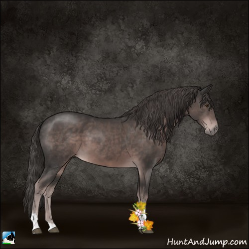 Horse Color:Platinum Liver Chestnut Tobiano 