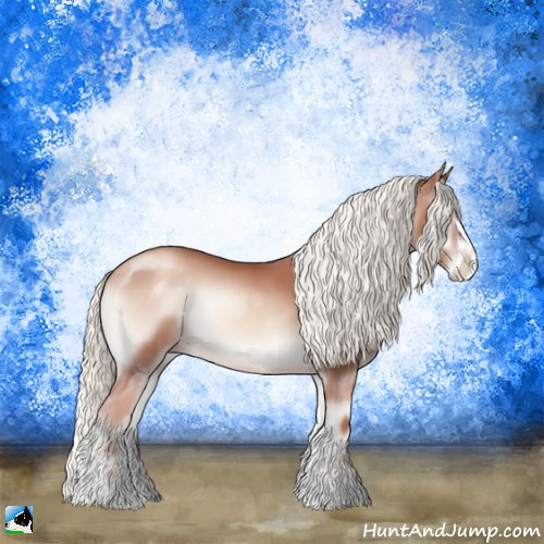 Horse Color:Gold Champagne Onyx Mushroom Sabino Splash 