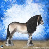 Horse Color:Brown Onyx Mushroom Sabino Rabicano