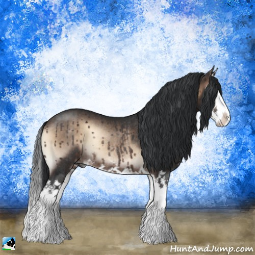 Horse Color:Brown Onyx Mushroom Sabino Splash Rabicano 