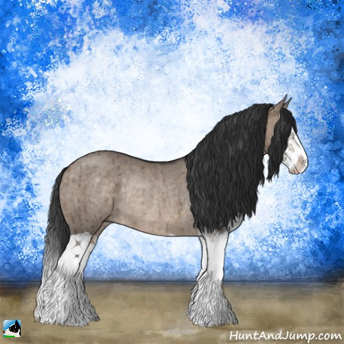 Horse Color:Brown Dun Mushroom Splash Rabicano Brindle 