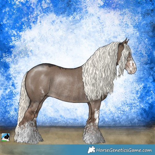 Horse Color:Liver Red Dun Mushroom Sabino Rabicano 