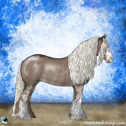 Horse Color:Liver Red Dun Mushroom Sabino Rabicano