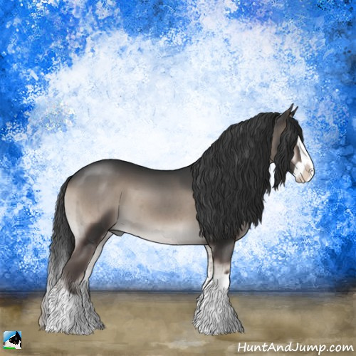 Horse Color:Blue Onyx Mushroom Splash Brindle 