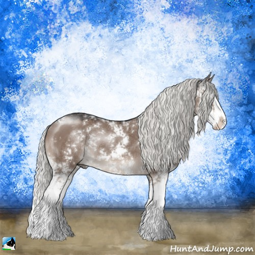 Horse Color:Liver Red Dun Mushroom Sabino Splash Rabicano 