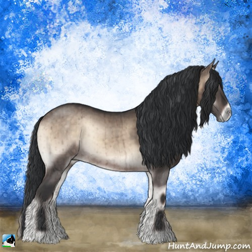 Horse Color:Brown Onyx Mushroom Rabicano Brindle 