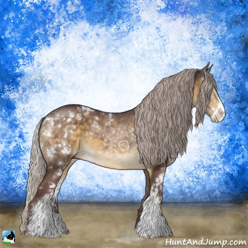 Horse Color:Chocolate Silver Buckskin Dun Sabino Rabicano 