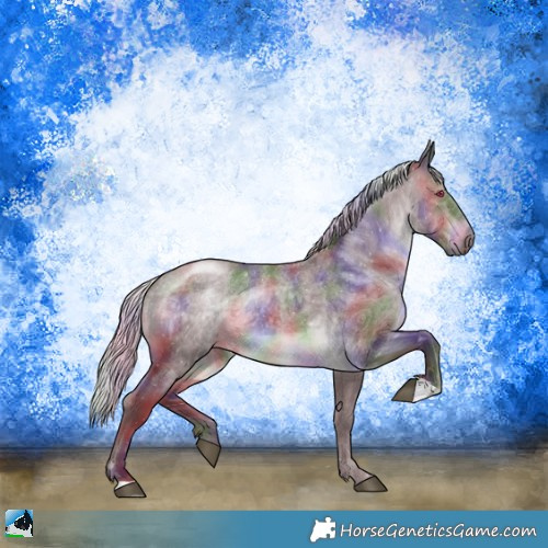 Horse Color:Nacre Chocolate Silver Brown Chinchilla 
