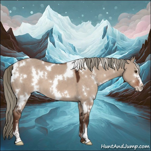 Horse Color:White Spotted Liver Red Dun Mushroom Sabino 