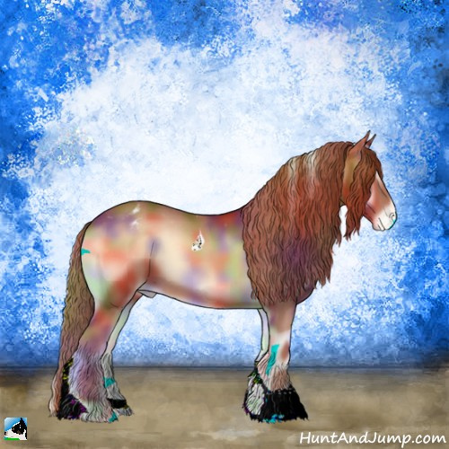 Horse Color:Nacre Red Onyx Tobiano Appaloosa 