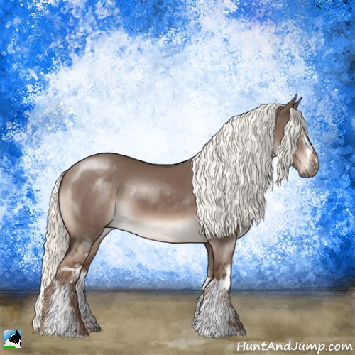 Horse Color:White Spotted Liver Red Dun Mushroom 