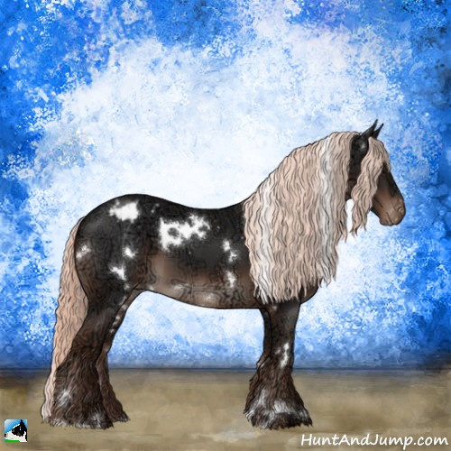 Horse Color:White Spotted Liver Chestnut Ice Mushroom Appaloosa 