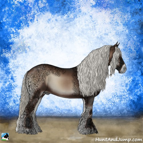 Horse Color:Liver Red Onyx Ice Mushroom Rabicano 