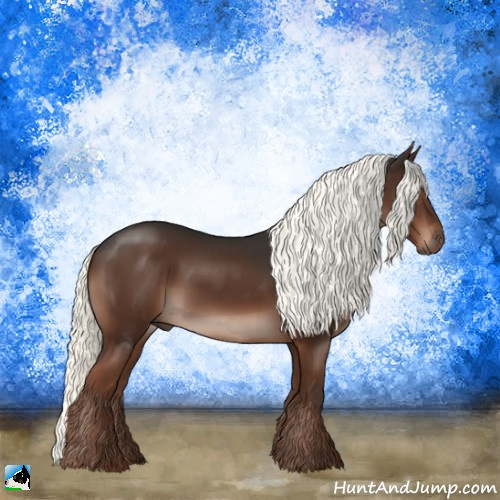 Horse Color:Liver Chestnut Mushroom Sabino 
